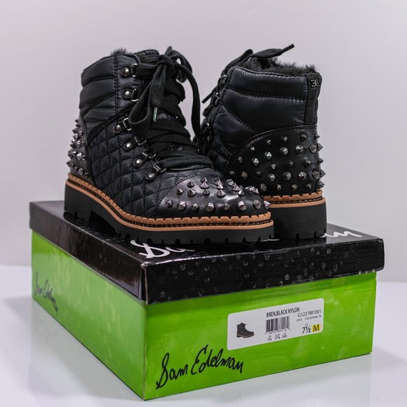 Sam Edelman Bren Leather Nylon Boots - Picture 9 of 9